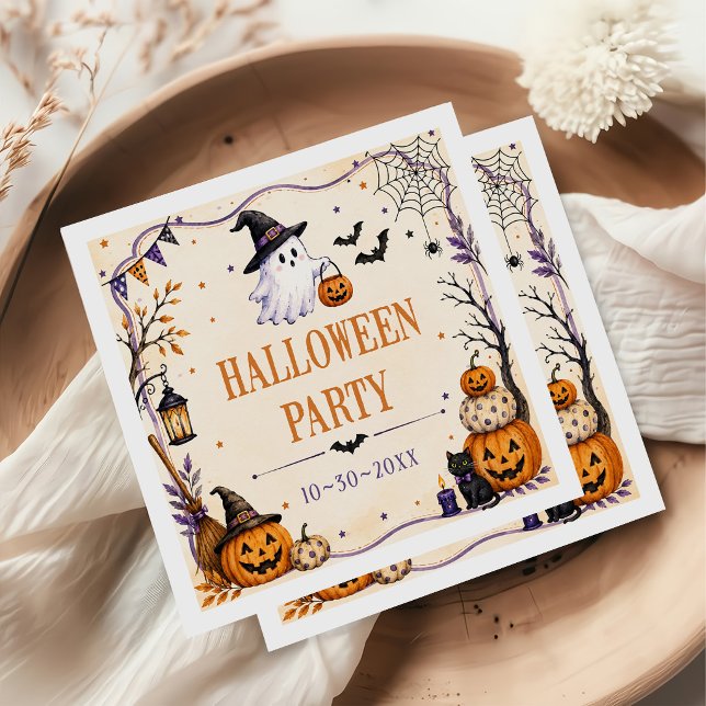 Serviette En Papier soirée d'Halloween  (Créateur téléchargé)
