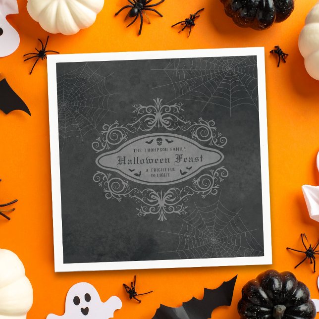 Serviette En Papier Soirée d'Halloween gothique foncé Macabre décorati (Créateur téléchargé)