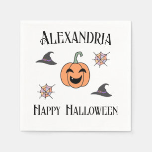 Serviette En Papier Soirée d'Halloween personnalisée
