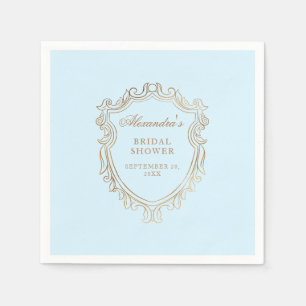 Serviette En Papier Soirée Fête des mariées Bleue