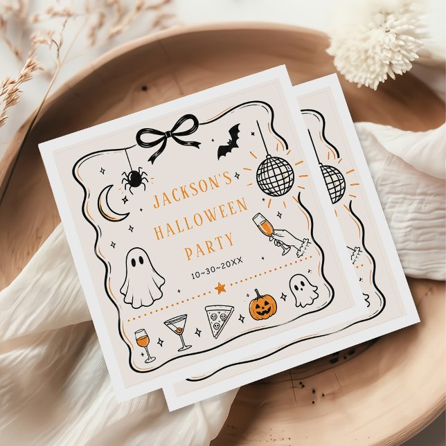 Serviette En Papier soirée Halloween (Créateur téléchargé)