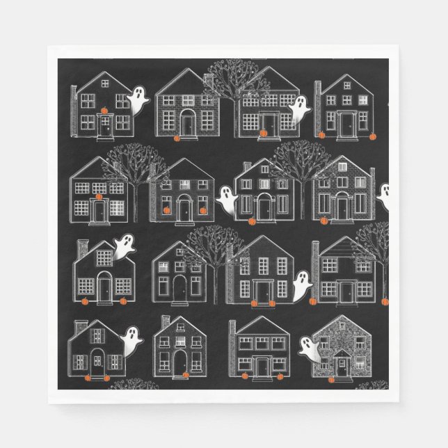 Serviette En Papier Soirée Halloween (Devant)