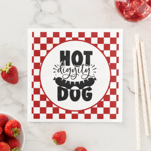 Serviette En Papier soirée hot dog grill