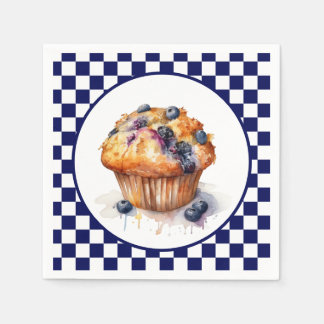 Serviette En Papier Soirée muffin aux bleuets