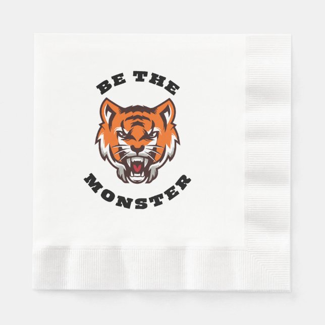 SERVIETTE EN PAPIER SOIS LE MONSTRE (Devant)