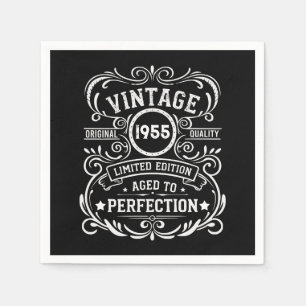 Serviette En Papier Soixante-dix vintages 70e anniversaire personnalis