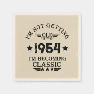 Serviette En Papier Soixante-dix vintages 70e anniversaire personnalis