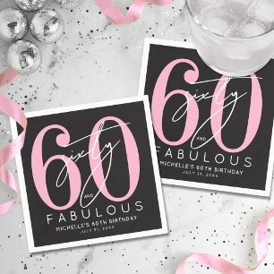 Serviette En Papier Soixante merveilleux 60 ans Fête d'anniversaire