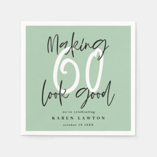 Serviette En Papier Soixante-soixante-dix ont l'air belle fête d'anniv