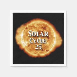 Serviette En Papier Solaire Cycle 25 Soleil actif
