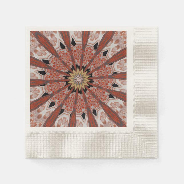 Serviette En Papier soleil 14 rayons  (Devant)