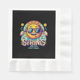 Serviette En Papier soleil hip hop
