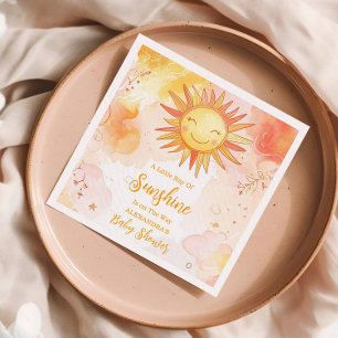 Serviette En Papier Soleil Sexe Neutre Boho Sun