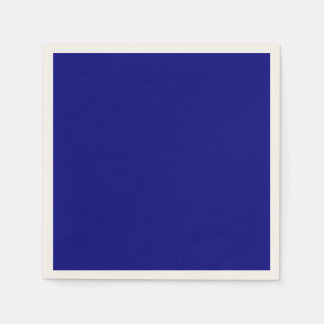 Serviette En Papier Solide bleu marine foncé minimaliste Plain moderne