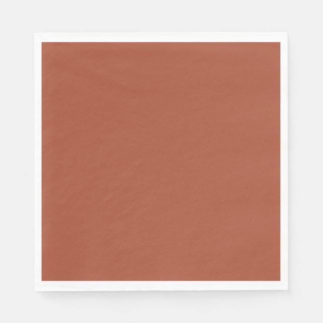 Serviette En Papier Solide Burnt Orange (Devant)