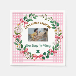 Serviette En Papier Some Bunny Is Having a Birthday Lapin Personnalisé