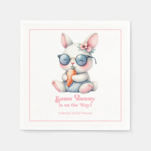 Serviette En Papier Some Bunny Is On the Way Baby Shower