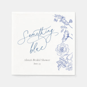 Serviette En Papier Something Blue Baby Shower de mariage