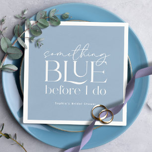 Serviette En Papier Something Blue Before I Do Baby Shower