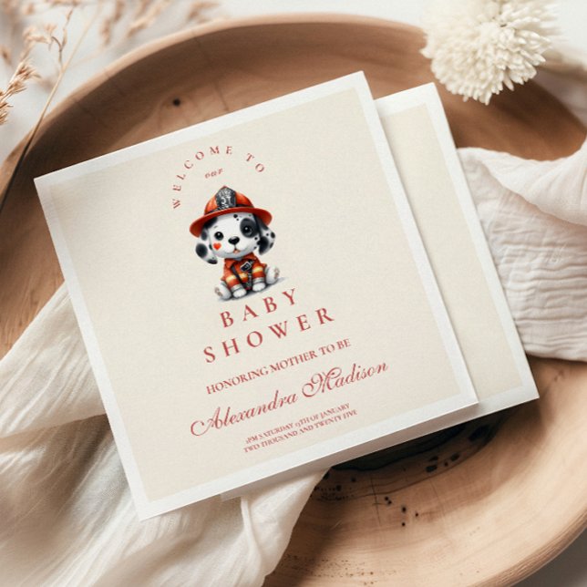 Serviette En Papier Son Le Baby shower D'Alarme (Créateur téléchargé)