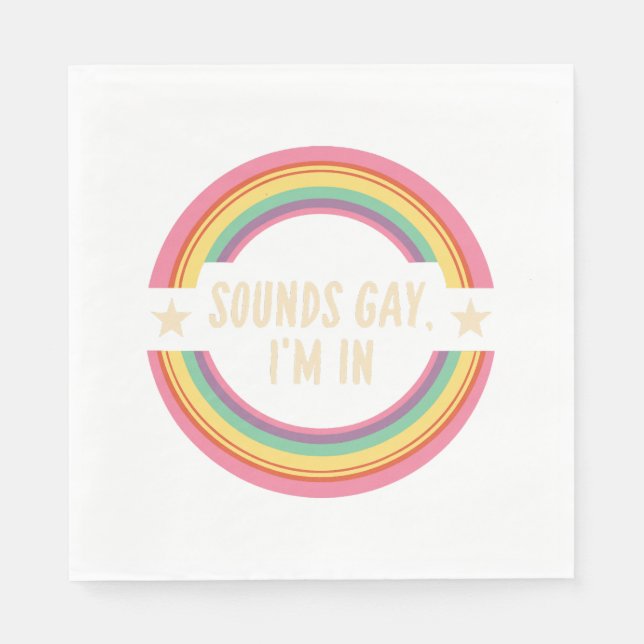 Serviette En Papier Sonne gay im in (Devant)