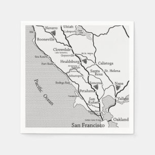 Serviette En Papier Sonoma / Napa Pays du vin