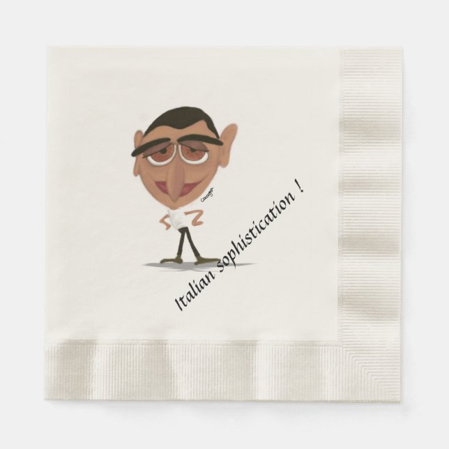 Serviette En Papier Sophistication d'Italien de serviette de papier (Devant)