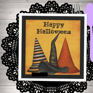Serviette En Papier Sorcière Casquette de la fête d'Halloween serviett