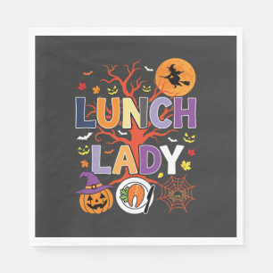 Serviette En Papier Sorcière de cuisine de dame de déjeuner d'Hallowee