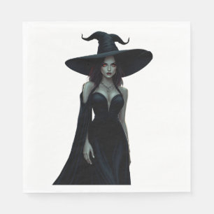 Serviette En Papier Sorcière de la nuit