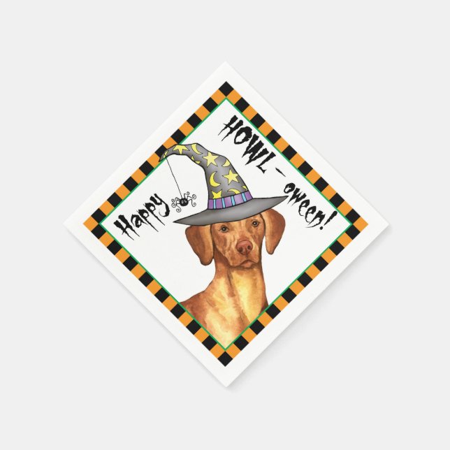 Serviette En Papier Sorcière Vizsla (Coin)