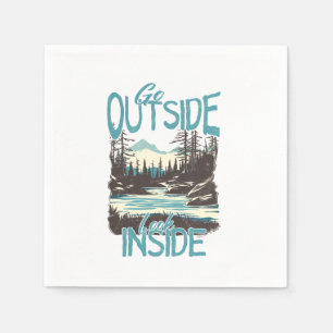 Serviette En Papier Sortez, Regardez à l'intérieur - Nature Adventure