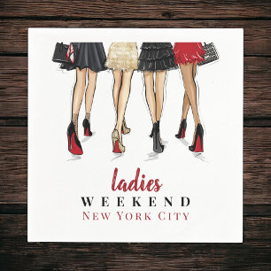 Serviette En Papier Sortie mode pour les dames de NYC 