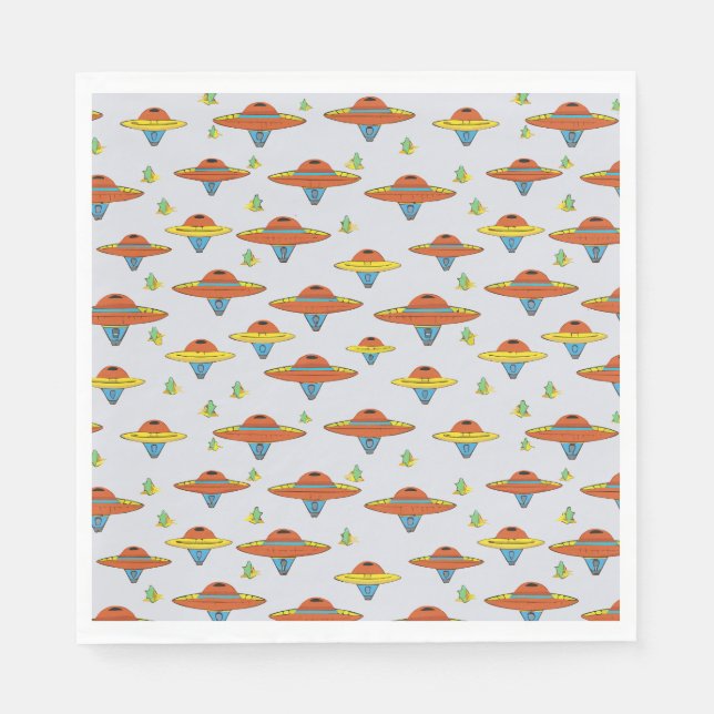 Serviette En Papier Soucoupe volante (Devant)