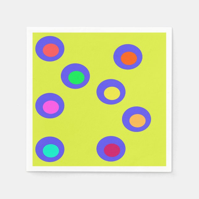 Serviette En Papier Soucoupes volantes (Devant)