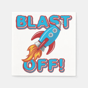 Serviette En Papier Soufflez le bateau de Rocket