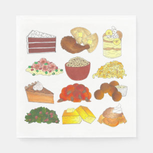 Serviette En Papier Soul Aliments Favoris Foodie Brunch Sud Déjeuner