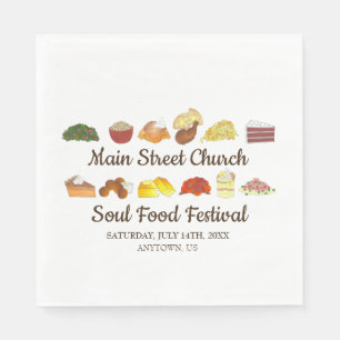 Serviette En Papier Soul Food Festival Event Southern Cuisine Cuisine