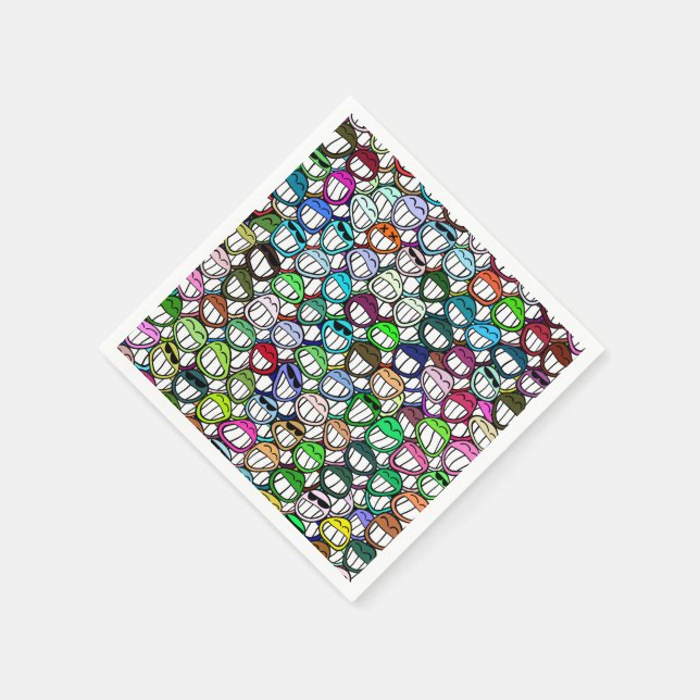 Serviette En Papier Souriez ! (Coin)
