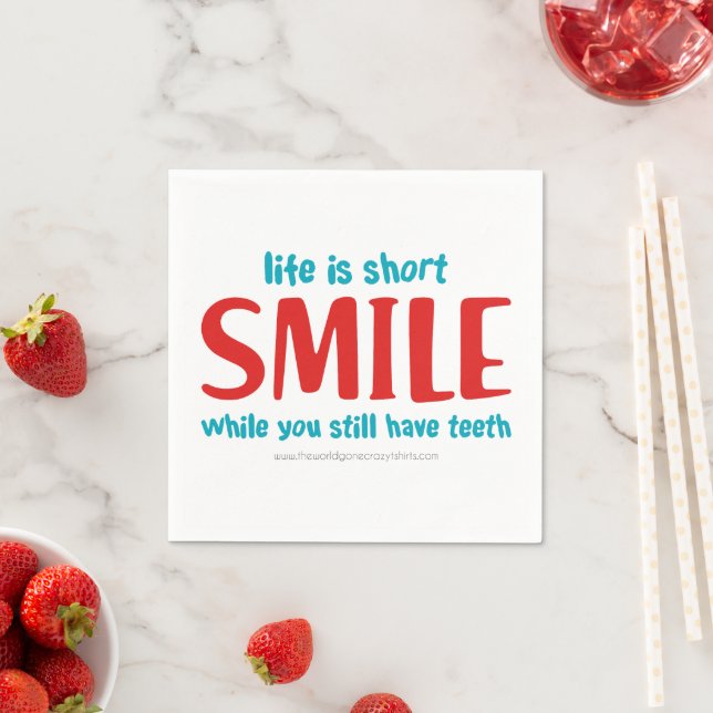 Serviette En Papier Sourire (En situation)