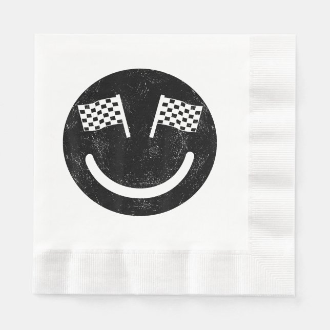 Serviette En Papier Sourire de course pour les courses de voitures de  (Devant)