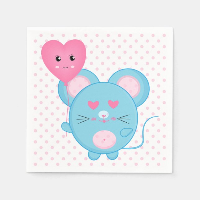 Serviette En Papier Souris (Devant)