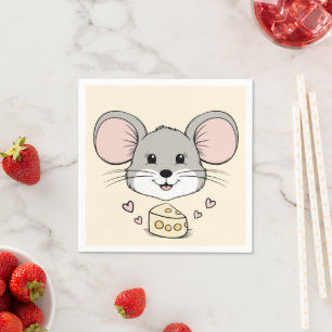 Serviette En Papier Souris cool souris animaux familiers dessin animé