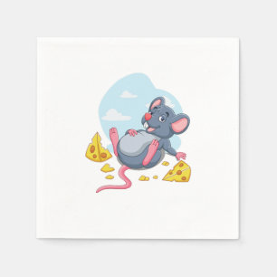 Serviette En Papier Souris Fromage Rat Souris Animal Animaux Animaux A