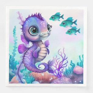 Serviette En Papier Sous la mer