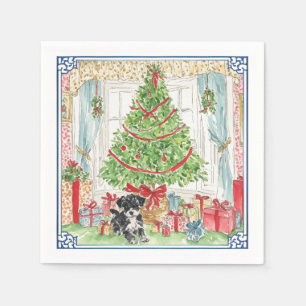 Serviette En Papier Sous l'arbre de Noël