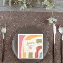 Sous le Baby shower Rainbow Boho