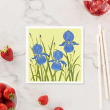 Sous-verres pour boissons Blue Irises