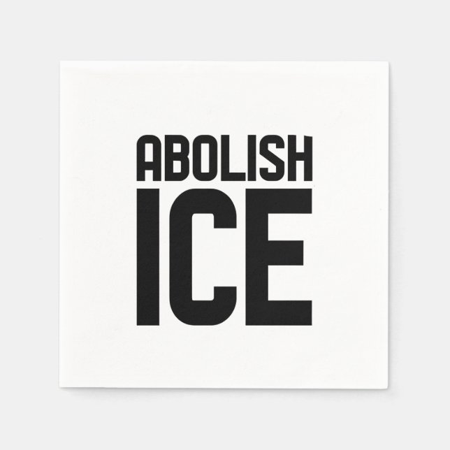 Serviette En Papier Soutenez notre immigrant Abolish Ice Protest (Devant)