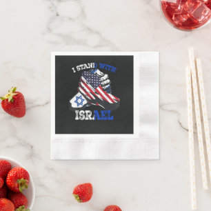 Serviette En Papier Soutien Je suis solidaire d'Israël Patrimoine juif